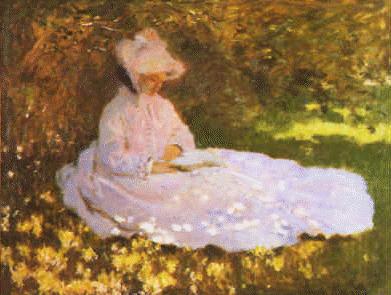 Claude Monet A Woman Reading Germany oil painting art